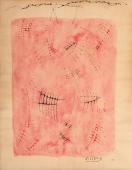 Moisès Villèlia, 'Sin título', 1960 acuarela y goma laca sobre papel 27 x 21 cm