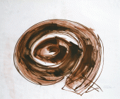 Martín Chirino, "Espiral del Viento II", 2004 ceres i tinta sobre paper 49 x 59 cm.