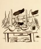 Fernand Léger, "Nature morte au broc", 1949, tinta sobre paper 31,5 x 26,5 cm.