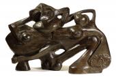André Masson, "Duo amoroso", 1939 bronce 8/8  55 x 84,6 x 32,3 cm.