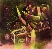 Roberto Matta, "Geyser de la mémoire", 1972-74 oli sobre tela 204 x 218 cm