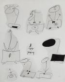 Joan Miró "Sin título" 1939 tinta y collage sobre papel 64,1 x 49,6 cm