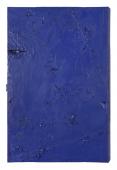 Teo Soriano, "Azul", 2013 acrílic, esmalt i oli sobre tela i fusta 150 x 100 x 13,5 cm.