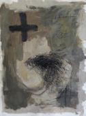 Antoni Tàpies, "Sense títol", 1975 oli, pastel i llapis sobre paper 76 x 56 cm