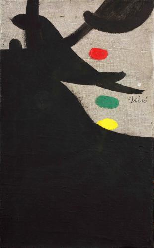 Joan Miró, "Peinture I", 1973 oil on canvas 35 x 22 cm