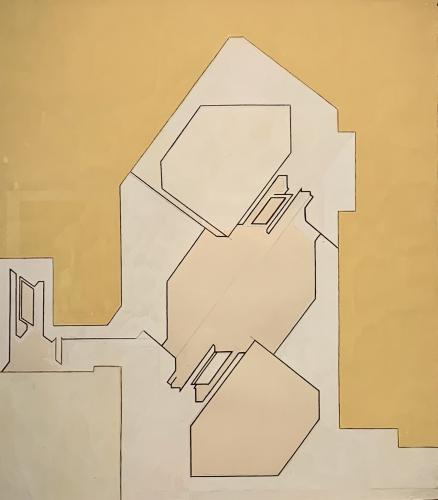 Pablo Palazuelo, 'Sense títol', 1976 llapis, tinta i guaix sobre paper 50,2 x 44,2 cm